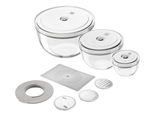 Zwilling | Fresh&Save Bowls Kit | Vakuumschüssel 6tlg. Glas und Zubehör Set