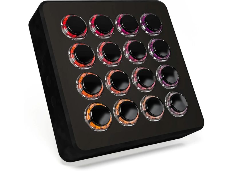 DJ Techtools | Midi Fighter Spectra | 16 Arcade-Tasten, Schwarz