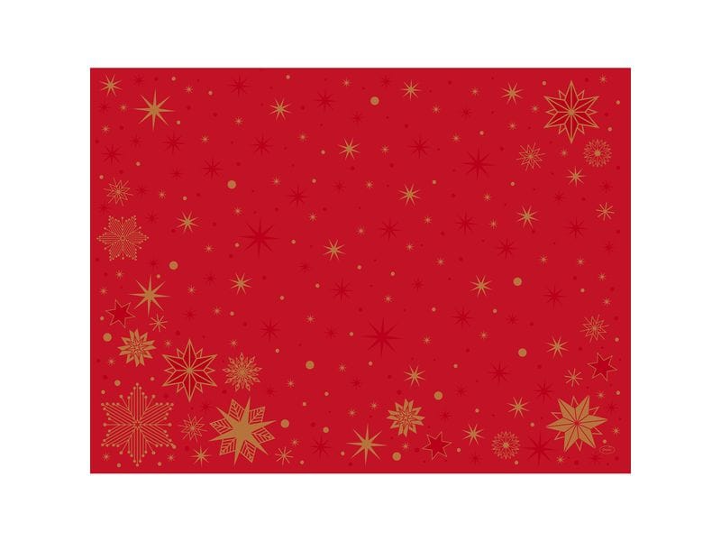 Duni | Bio D. Tischset Stargazing Red | 30x40cm, 100 Stk.