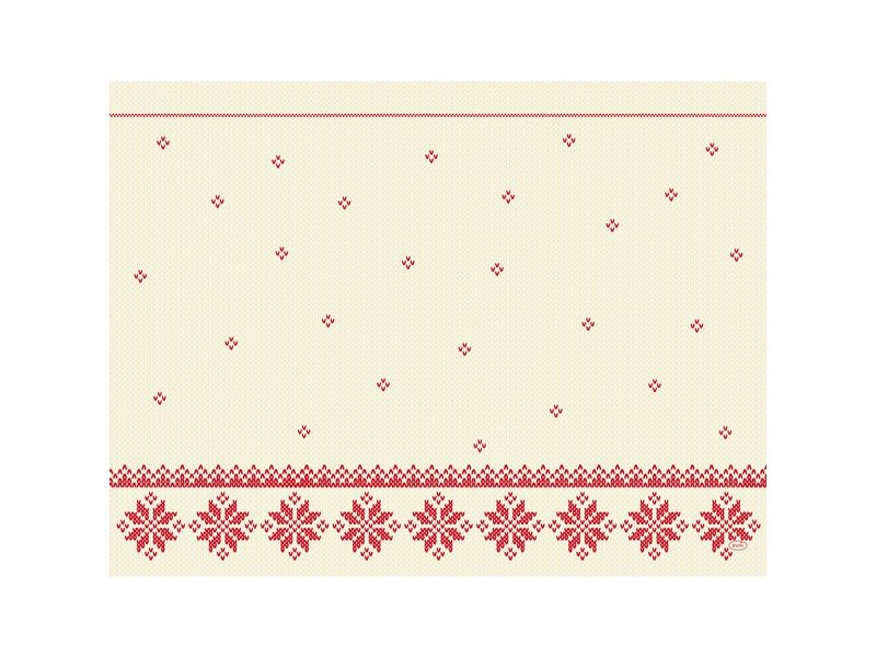 Duni | Papier Tischset Knitted Traditions | 30x40cm, 250 Stk.