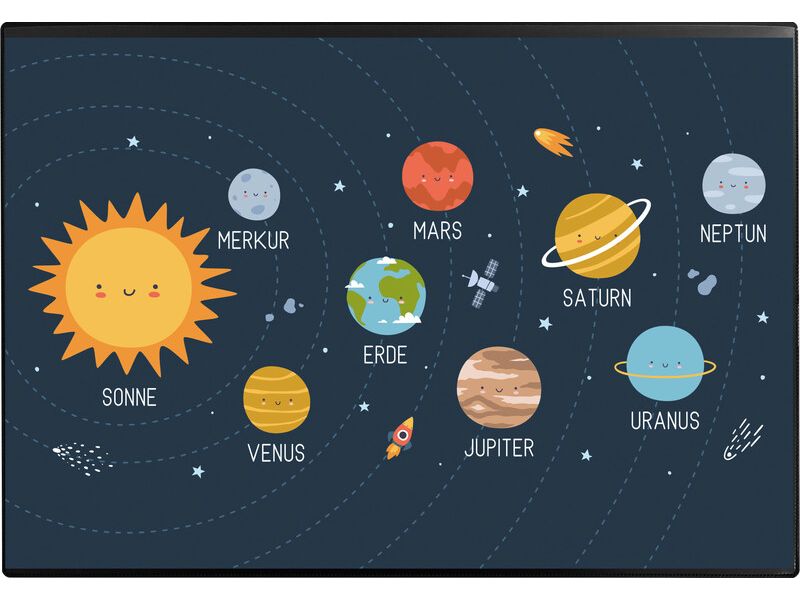 Kolma | Schreibunterlage Poster, Planetensys. | 50 x 34 cm