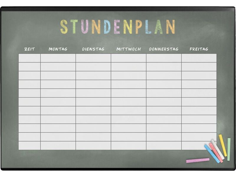 Kolma | Schreibunterlage Poster, Stundenplan | 50 x 34 cm