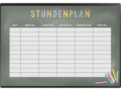 Kolma | Schreibunterlage Poster, Stundenplan | 50 x 34 cm