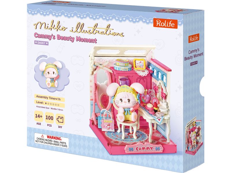 Rolife | Cammys Beauty Moment Miniaturhaus | 100-teiliges DIY-Modell