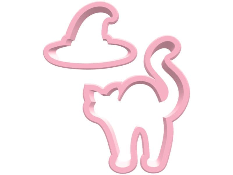BackshopSchweiz | Backshop Ausstechformen Set Katze und Hut | 2-teilig