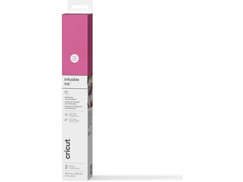 Cricut | Aufbügelfolie Infusible Ink pink | 2 Stück, 30.5 x 30.5 cm