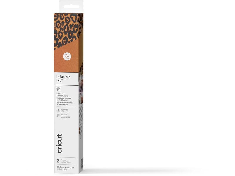 Cricut | Aufbügelfolie Infusible Ink leopard | 2 Stück, 30.5 x 30.5 cm