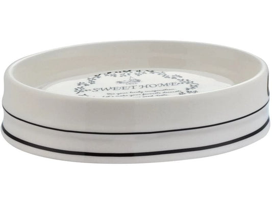 diaqua® | Diaqua Seifenschale Sweet Home | Ø 14 X 3.5 cm, Weiss