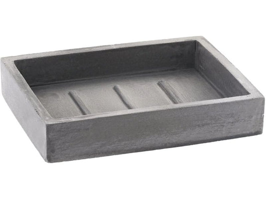diaqua® | Diaqua Seifenschale Cement | 13.5 X 10.5 X 2.5 cm, Zement