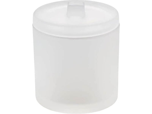 diaqua® | Diaqua Kosmetikdose Pinta | Ø 9.3 X 11.3 cm, Weiss Frosted