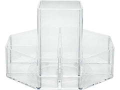 diaqua® | Diaqua Schminkablage Tula rotierend | 20 X 20 X 13 cm, Transparent
