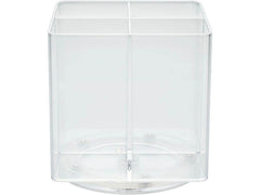 diaqua® | Diaqua Schminkablage Pensa rotierend | 11.5 X 11.5 X 11.8 cm, Transparent