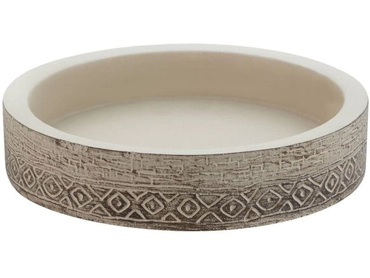diaqua® | Diaqua Seifenschale Etosha | Ø 12.5 X 2.5 cm, Braun