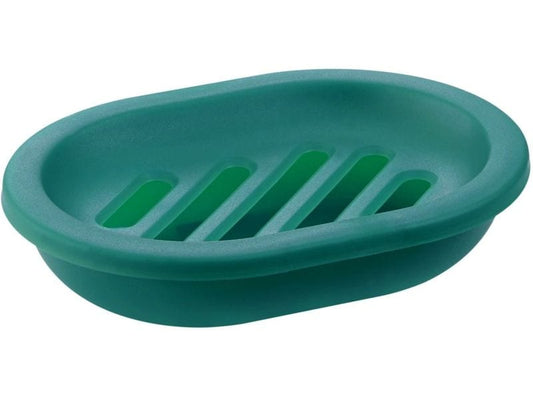 diaqua® | Diaqua Seifenschale Trend Frosted | 13.5 X 10.1 X 2.8 cm, Grün/Transp.