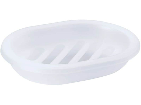 diaqua® | Diaqua Seifenschale Trend Frosted | 13.5 X 10.1 X 2.8 cm, Weiss/Transp.