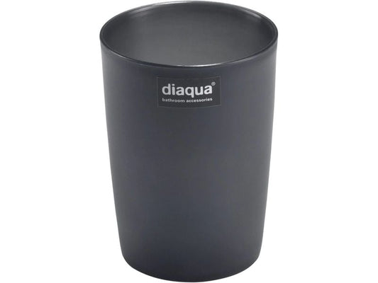 diaqua® | Diaqua Mundspülbecher Trend Frosted | Ø 6.8 X 10 cm, Anthrazit/Transp.