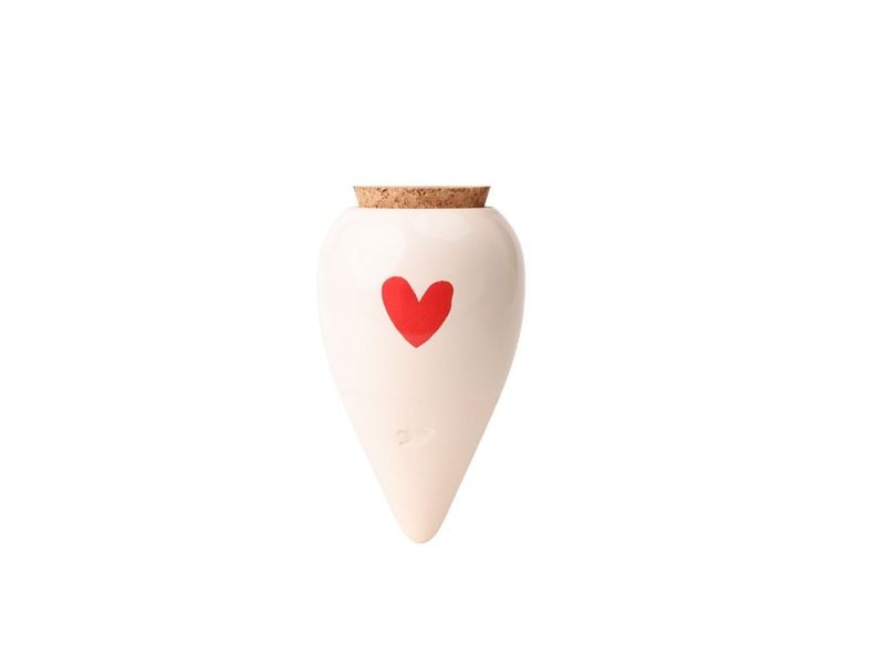 pepin | Wasserspender Olla Herz | Terracotta