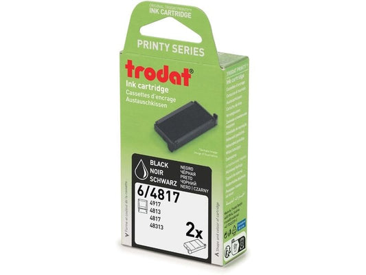 Trodat | Ersatzkissen 6/4817 schwarz, 3 Stk | Zu Printy 4813,4816PL,4817,48313,4917