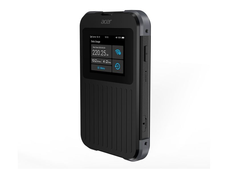 Acer | Connect Enduro M4: 5G Hotspot, 20GB | Schwarz,5G/LTE, WiFi-6,USB-C, 6500mAh, 20GB