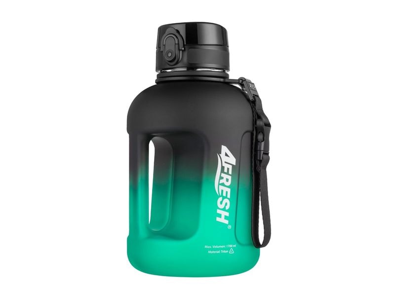 4Fresh | Flasche Gradient Half Gallon,1.7L | Schwarz-Grün