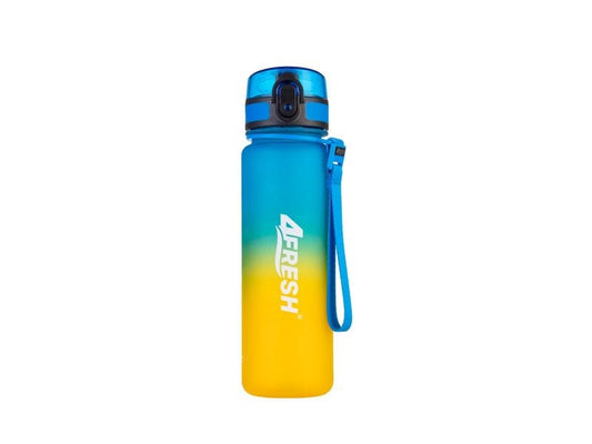 4Fresh | Flasche Colourful Gradient 500ml | Blau-Gelb