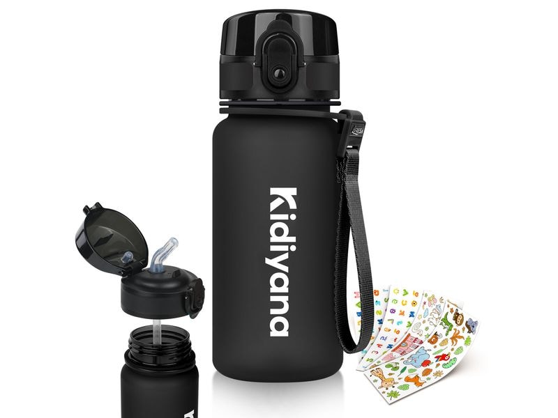4Fresh | Flasche Colourful Frosted 350ml | Schwarz