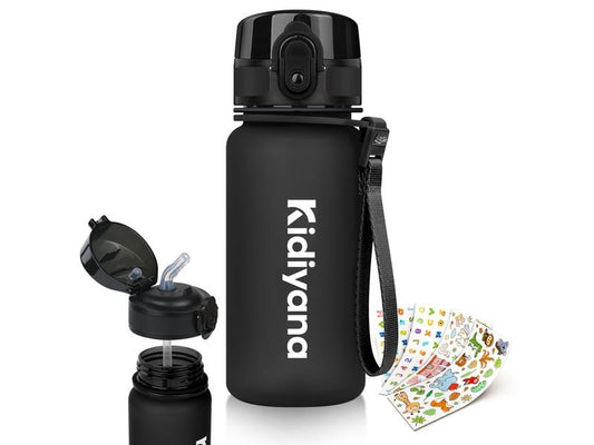 4Fresh | Flasche Colourful Frosted 350ml | Schwarz