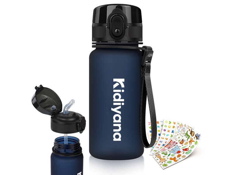 4Fresh | Flasche Colourful Frosted 350ml | Dunkelblau