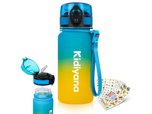 4Fresh | Flasche Colourful Gradient 350ml | Blau-Gelb