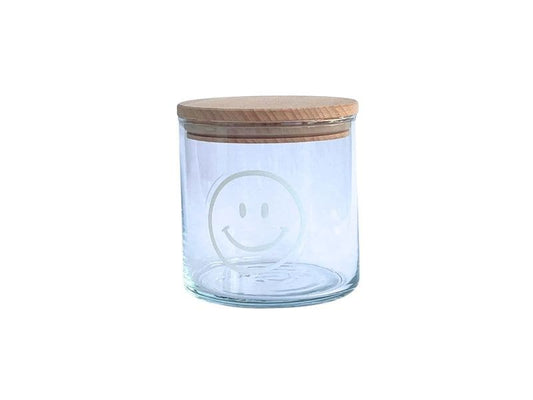 Wunderle | Glasdose Smile | H 10,7cm, D 10,5cm, 530ml Volumen