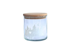 Wunderle | Glasdose Camping | H 10,7cm, D 10,5cm, 530ml Volumen