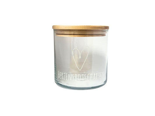 Wunderle | Glasdose Herzensmomente | H 15cm, D 10,5cm, 880ml Volumen