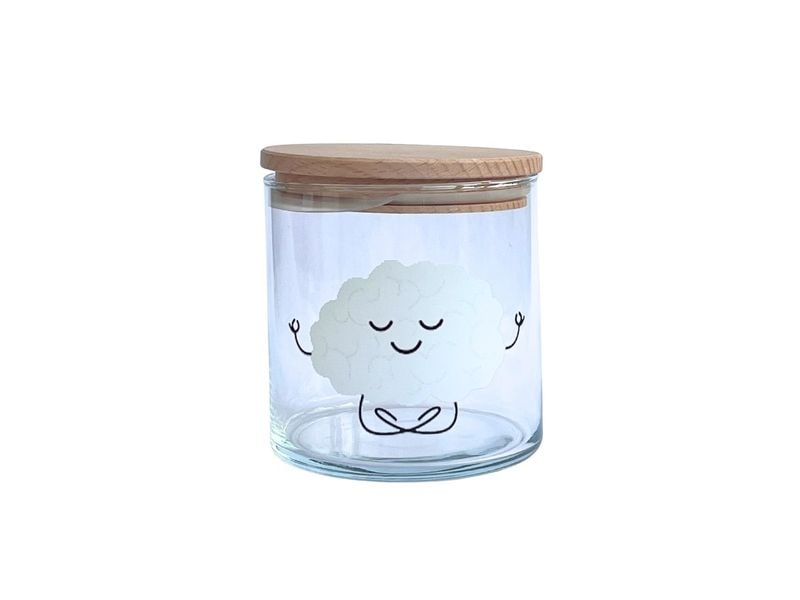 Wunderle | Glasdose Wolke 7 | H 10,7cm, D 10,5cm, 530ml Volumen