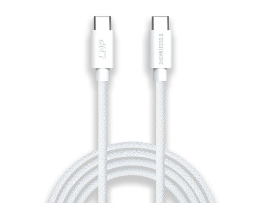 LMP | USB Lade und Datenkabel PLUS C-C 1M | weiss, 240W, 48V, 5A, PD3.1