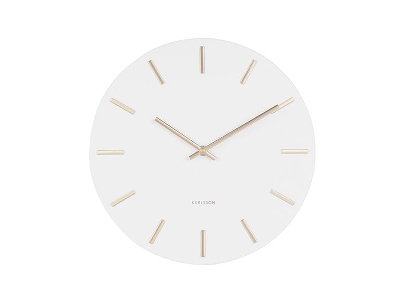 KARLSSON | Wanduhr Charm Small | Ø 30 cm, White
