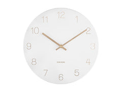 KARLSSON | Charm Engraved Numbers Small | Ø 30 cm, White