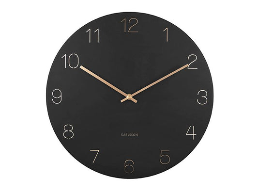 KARLSSON | Charm Engraved Numbers | Ø 40 cm, Black