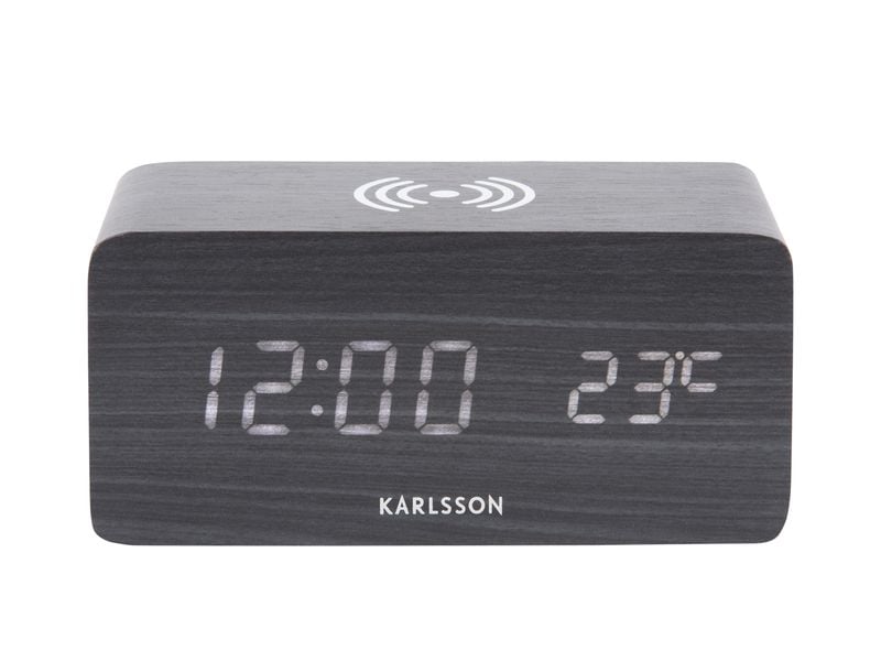 KARLSSON | Wecker Block LED | Black