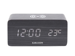 KARLSSON | Wecker Block LED | Black