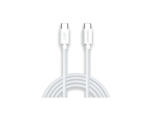 LMP | USB Lade und Datenkabel PLUS C-C 0.5M | weiss, 240W, 48V, 5A, PD3.1