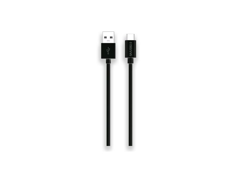 LMP | USB Lade und Datenkabel A - C 1M | schwarz, 36W Android, 7.5W iOS