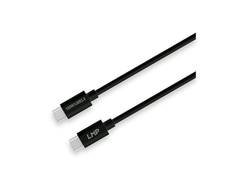 LMP | USB Lade und Datenkabel C - C 0.5M | schwarz, 100W, 20V, 5A, PD 3.0