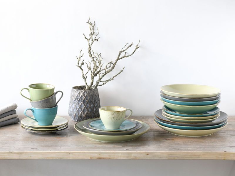 creaTable | Nature Collection Bunt Kombiset | 20-tlg. Steinzeug