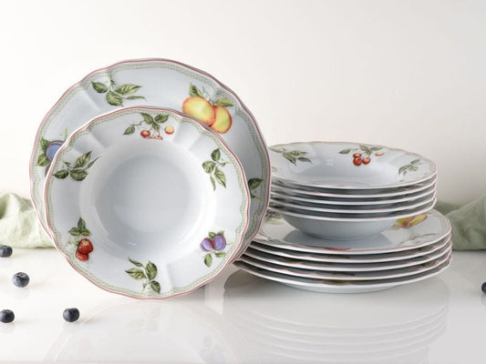 creaTable | Flora Orchard Tafelservice | 12-tlg. Porzellan