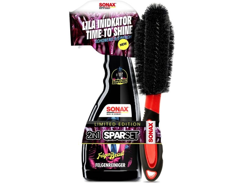 Sonax | Set Felgen Beast mit Bürste | Felgenreiniger 500 ml + Bürste