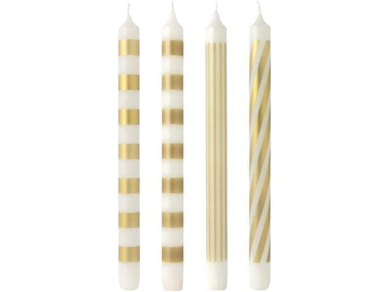Villeroy & Boch | Christmas C. Kerzen 4tlg | Stabkerzen weiss/gold