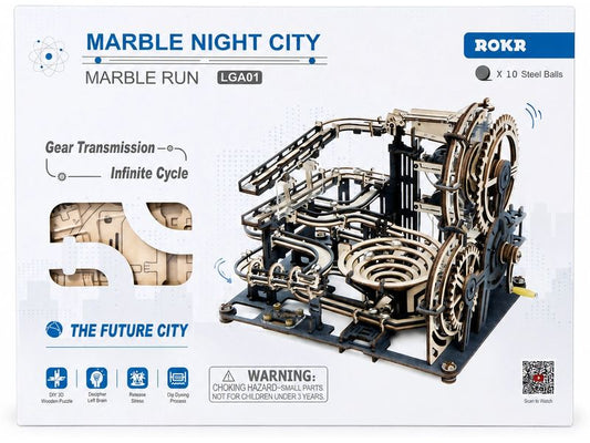 ROKR | Murmelbahn Night City | Robotime Bausatz