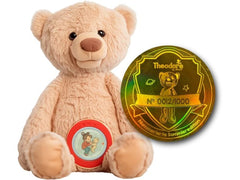 Kekz | Theodore KekzBär Audiobox | Sprechender Kuschelfreund mit 3 Audiochips