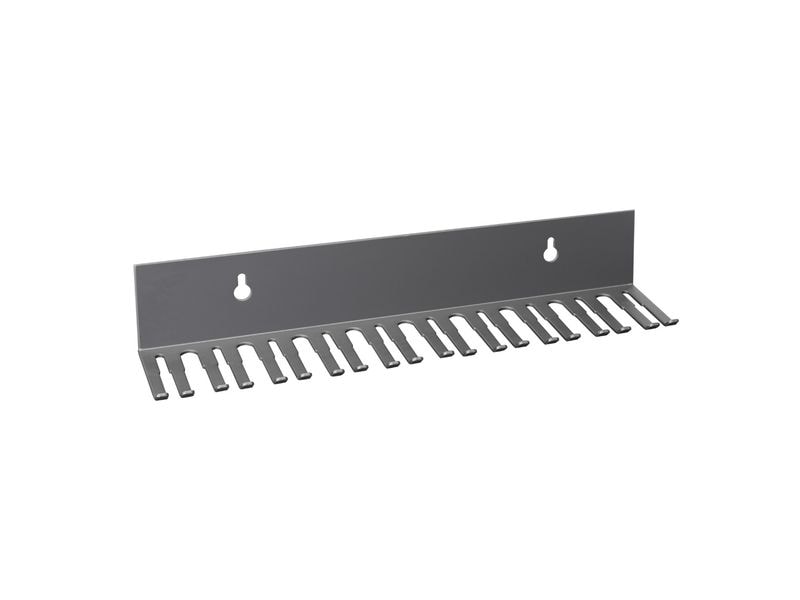 Adam Hall | Cables CABLE HOLDER | Wandmontage, Stahl, Schwarz, 19 Aufnahmen