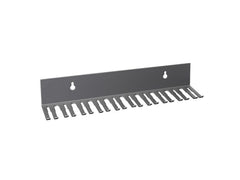 Adam Hall | Cables CABLE HOLDER | Wandmontage, Stahl, Schwarz, 19 Aufnahmen